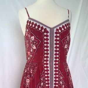 NWT Banana Republic Midi Red print dress sz 6